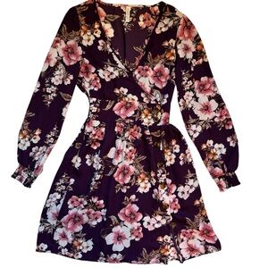 Xhilaration Floral Long Sleeve Dress